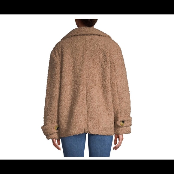 FREE PEOPLE SO SOFT COZY PEACOAT SZ M - Picture 2 of 7